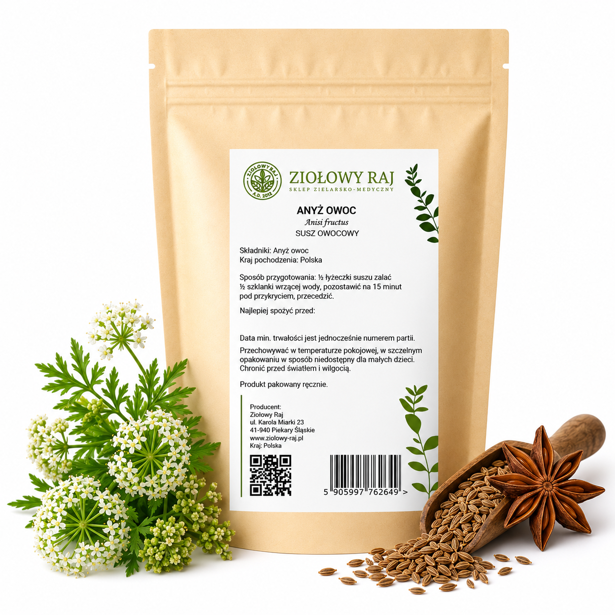 Anyż – owoc 50 g Ziołowy Raj