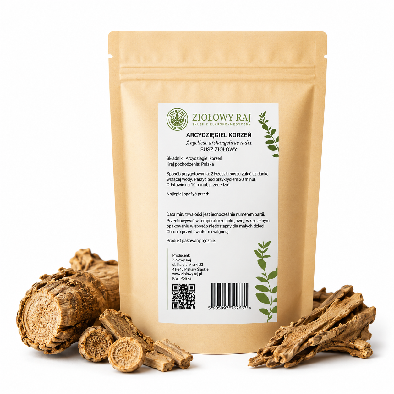 Arcydzięgiel – korzeń 50 g Ziołowy Raj