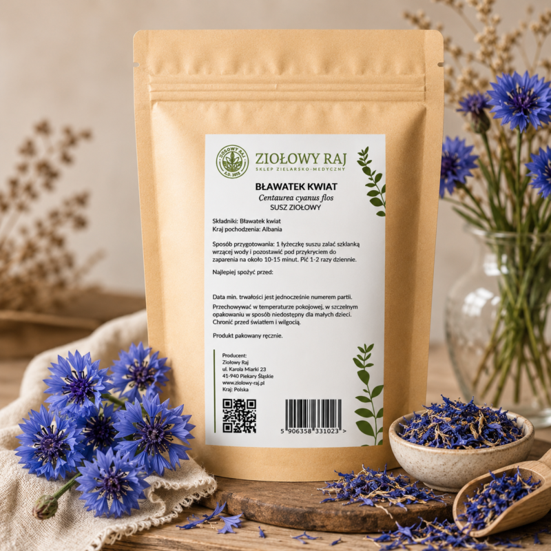 Bławatek Chaber kwiat 25g Ziołowy Raj
