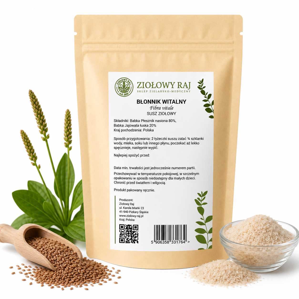 Błonnik witalny 200 g Ziołowy Raj
