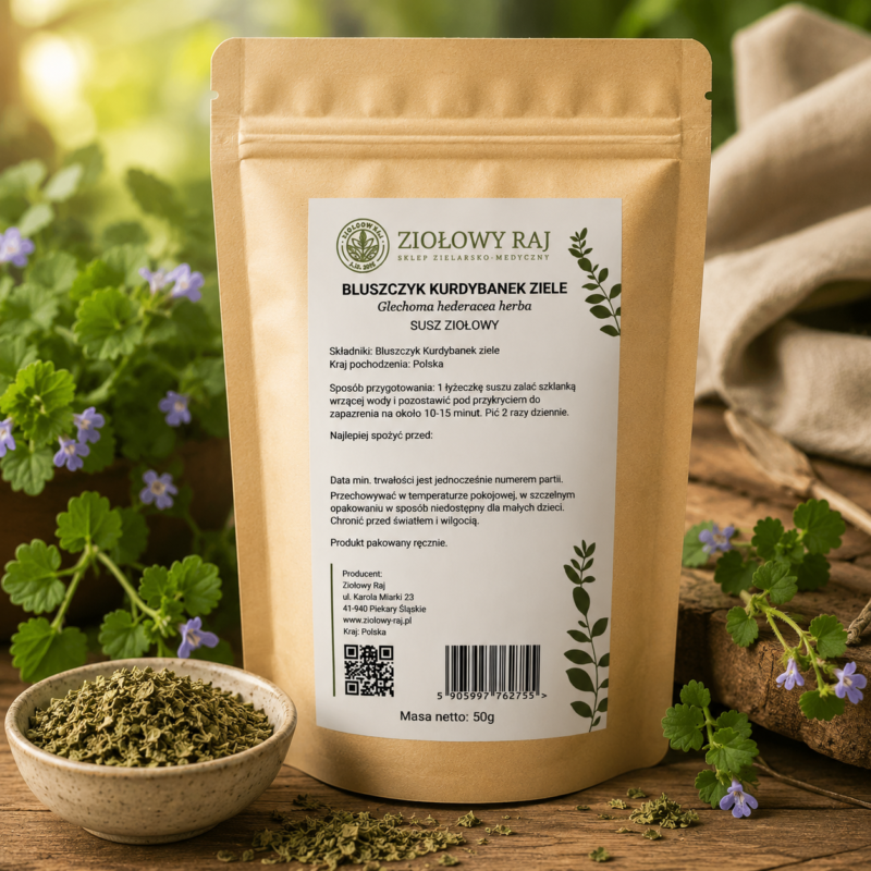 Bluszczyk kurdybanek ziele 50g Ziołowy Raj