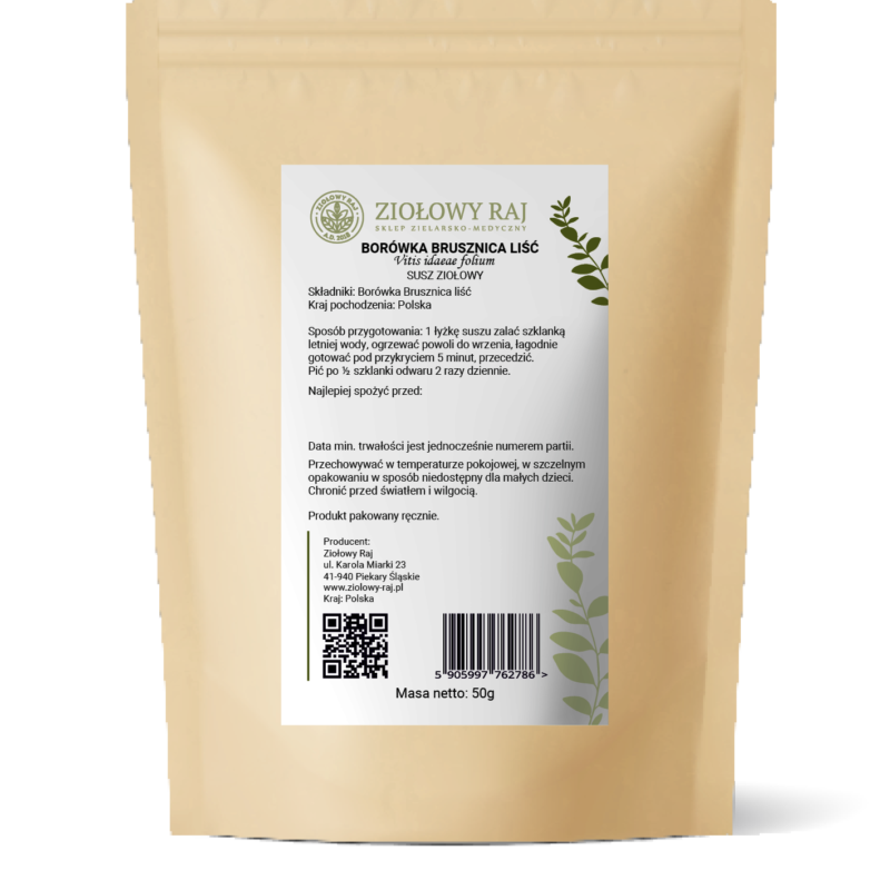 Borówka brusznica liść 50g Ziołowy Raj