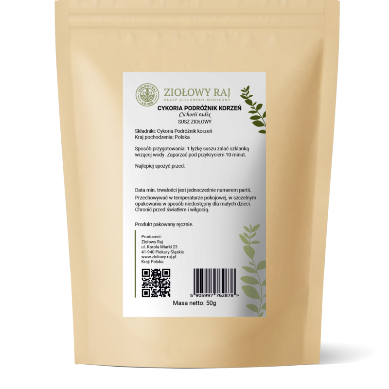 Cykoria podróżnik korzeń Cykoria podróżnik korzeń 50g Ziołowy Raj