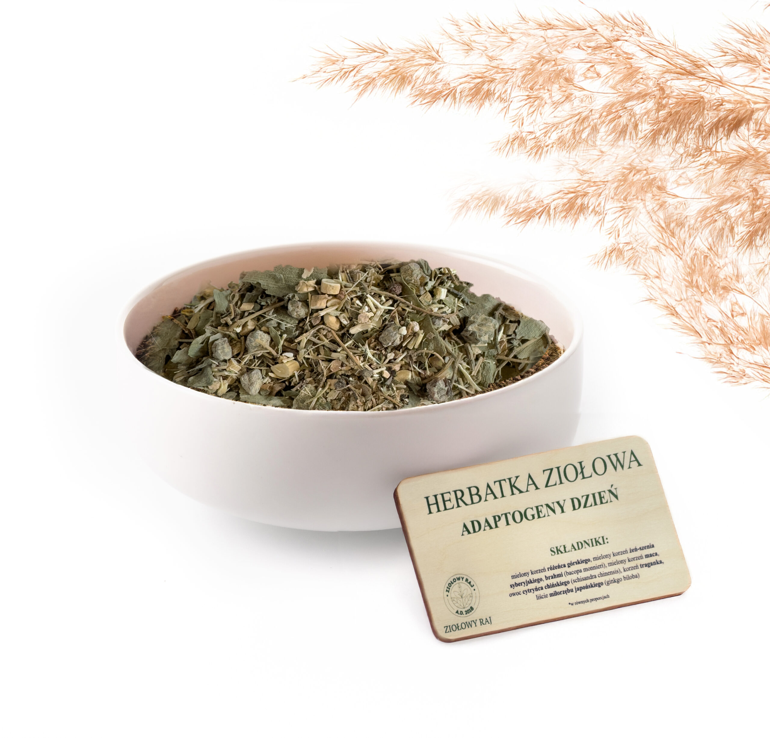 Herbatka ziołowa Adaptogeny dzień