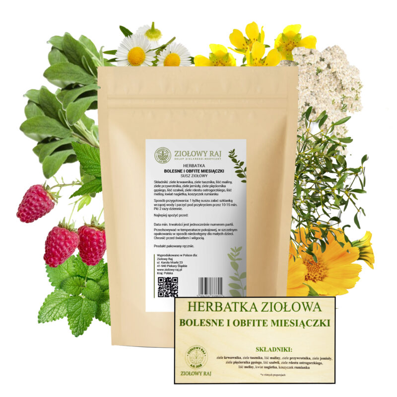 miesiaczki HERBATKA ZIOŁOWA NA BOLESNE I OBFITE MIESIĄCZKI