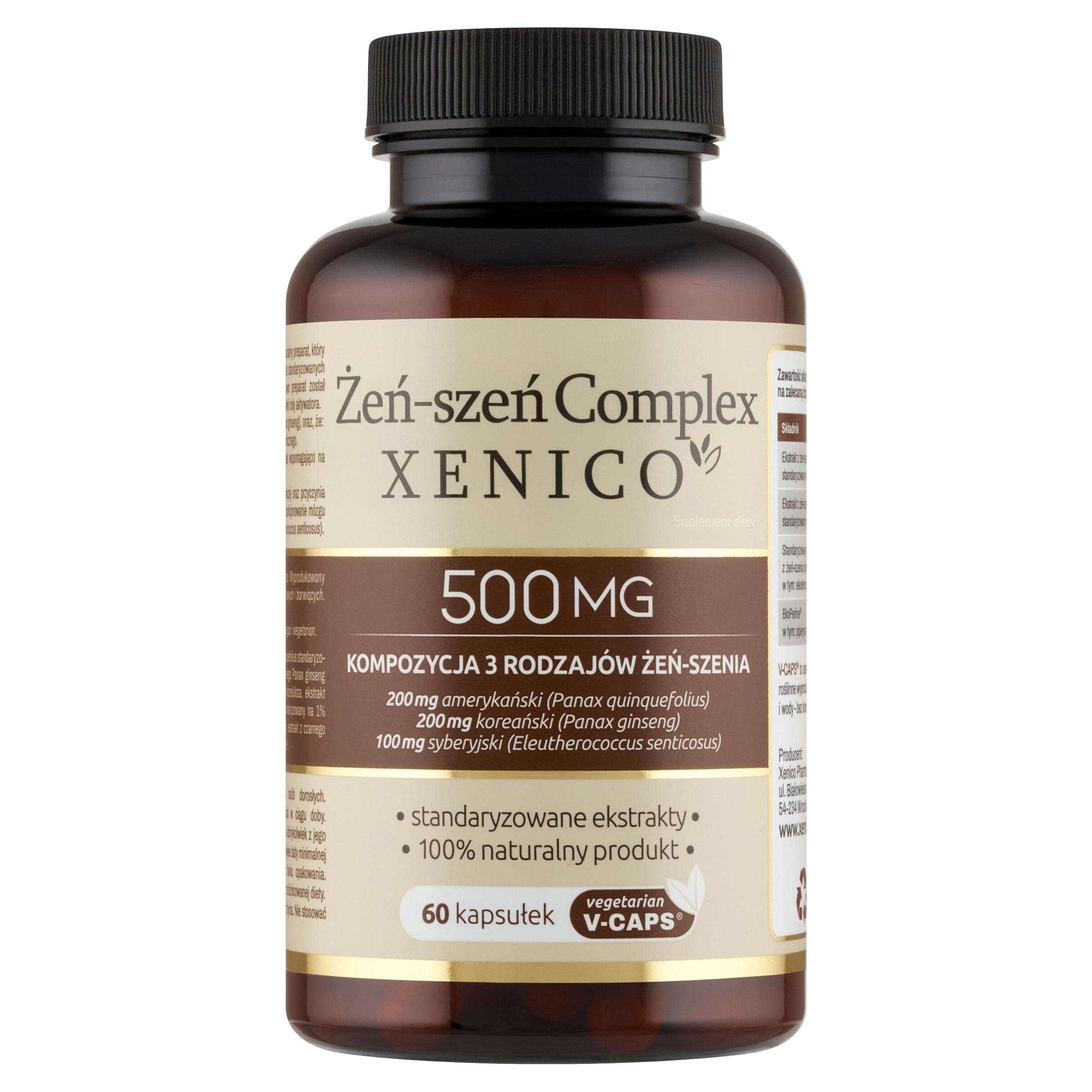 Żeń-szeń Complex Xenico® – Trio Witalności (Energia, Pamięć i Libido)