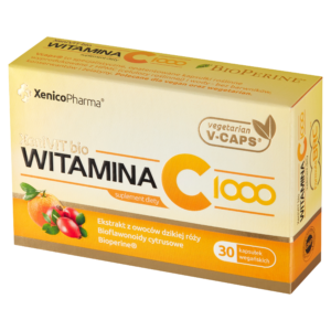 XeniVIT BIO Witamina C 1000 – Synergia Natury (Formuła BRC™ + BioPerine®)