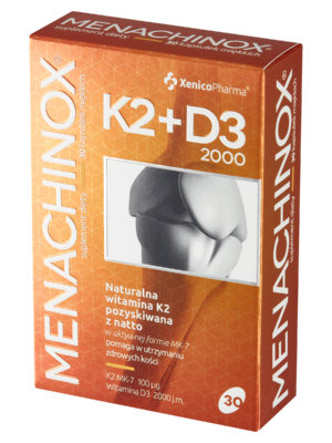 Menachinox® K2 + D3 2000 – Słoneczny Duet (Odporność i Mocne Kości)