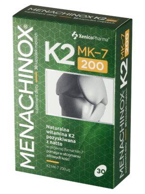 Menachinox® K2 200 – Podwójna Dawka (Maksymalna Ochrona Kości i Tętnic)