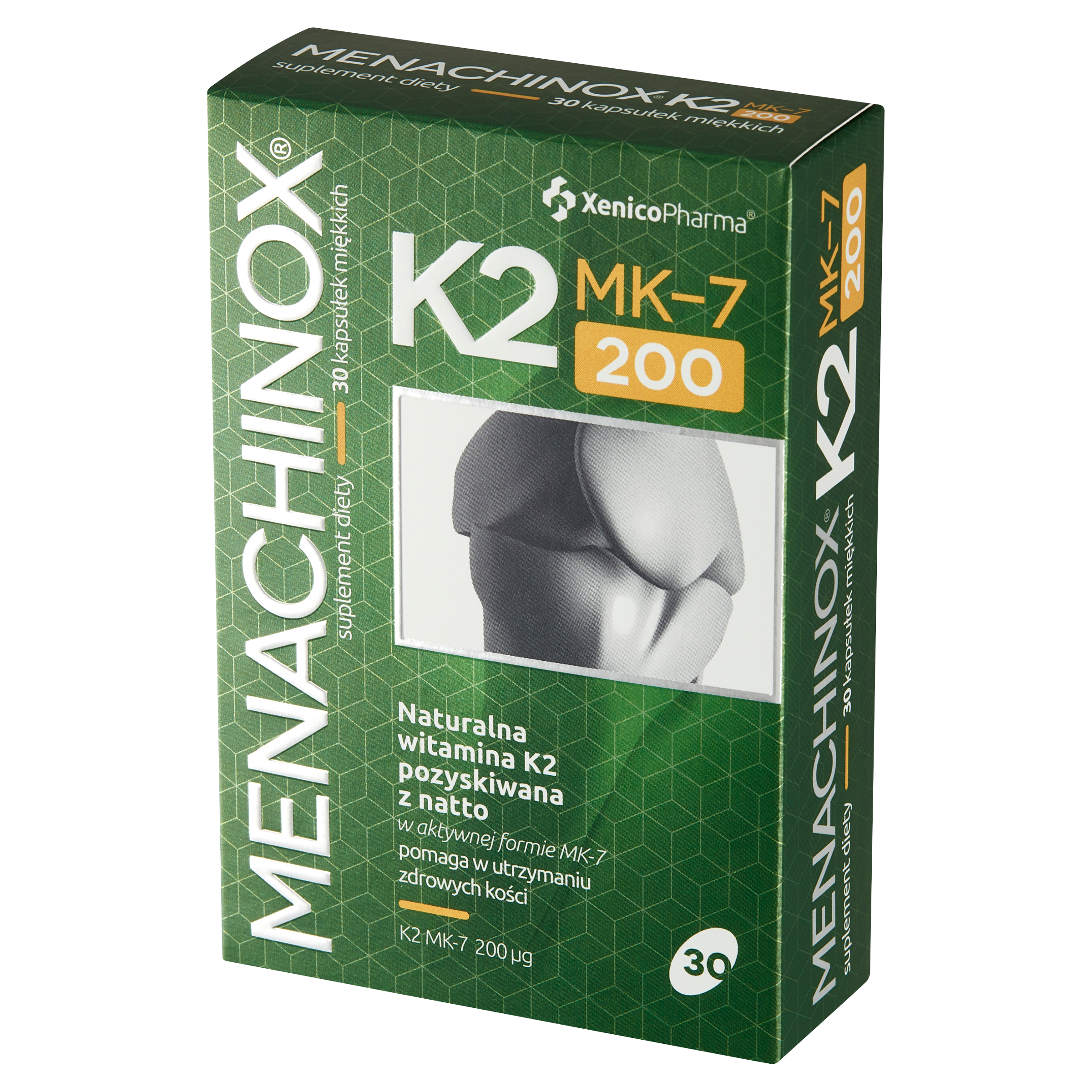 Menachinox® K2 200 – Podwójna Dawka (Maksymalna Ochrona Kości i Tętnic)