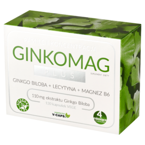 Ginkomag Plus – Paliwo dla Twojego Mózgu (Miłorząb + Lecytyna)