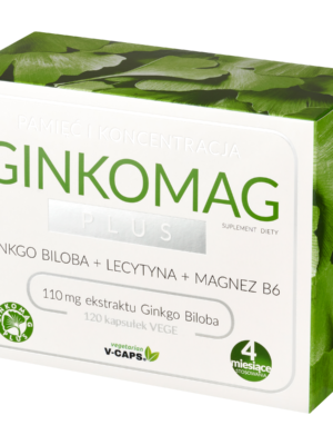 Ginkomag Plus – Paliwo dla Twojego Mózgu (Miłorząb + Lecytyna)