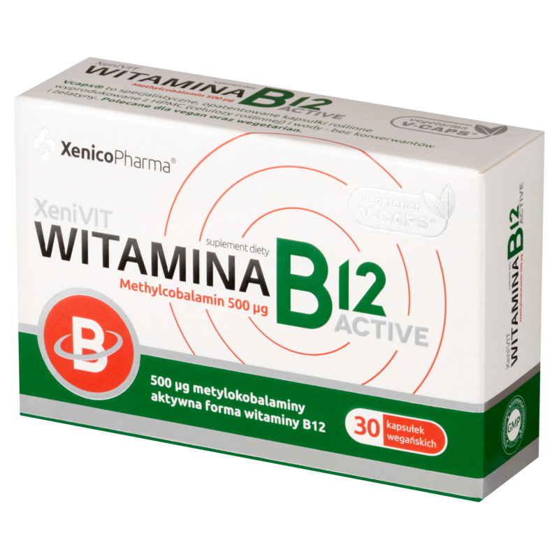 5905279876262 XeniVIT Witamina B12 Active – Energia dla Umysłu (Metylokobalamina)