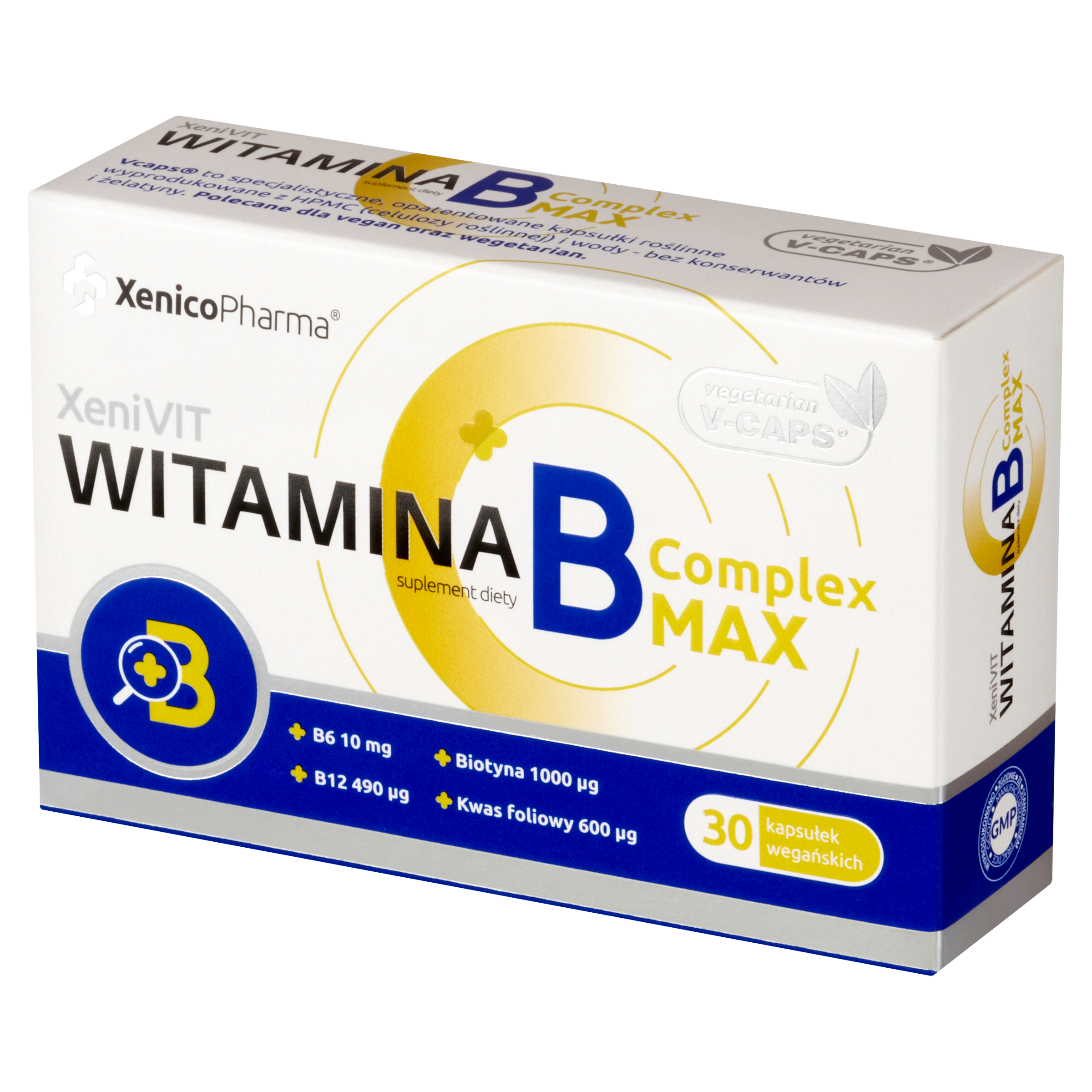 XeniVIT Witamina B Complex MAX – Energia i Nerwy (Metylokobalamina)