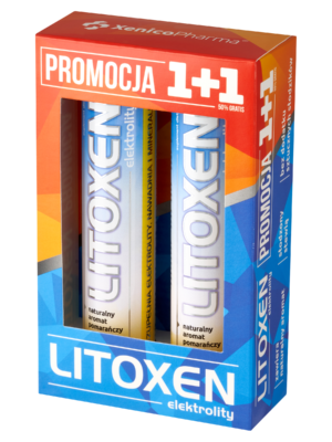 Litoxen Zestaw 1+1 (40 szt.) – Energia i Nawodnienie (Z Glukozą)