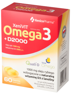 XeniVIT Omega3 + D2000 – Serce i Odporność (Duet Idealny)