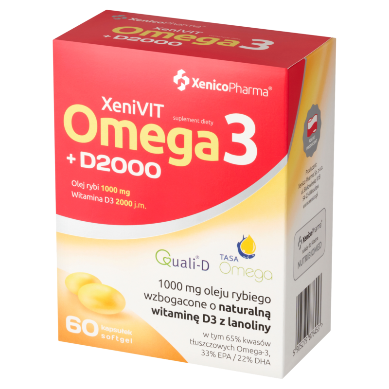 XeniVIT Omega3 + D2000 – Serce i Odporność (Duet Idealny)