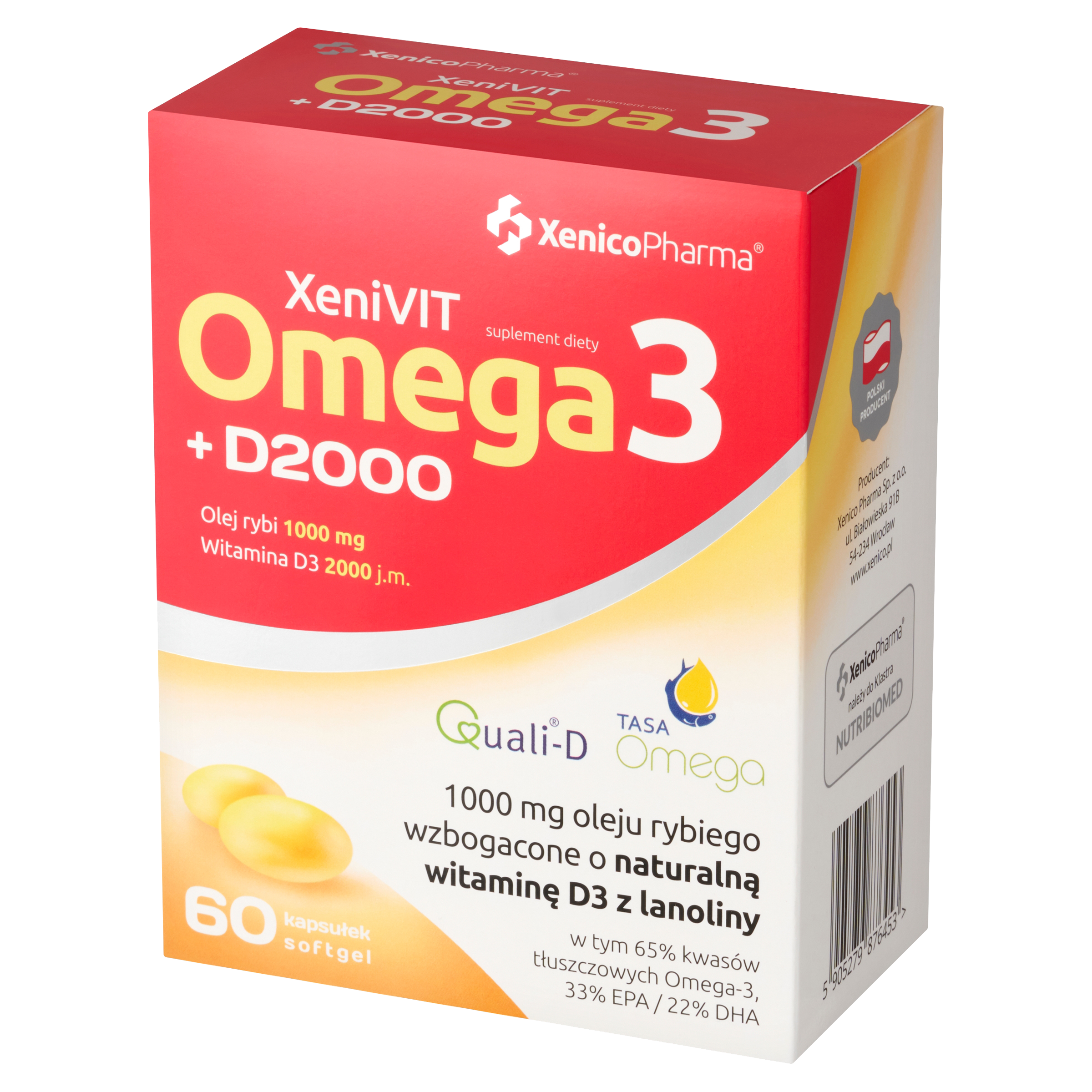 XeniVIT Omega3 + D2000 – Serce i Odporność (Duet Idealny)