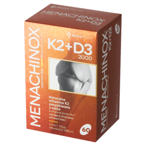 Menachinox® K2 + D3 2000 (60 szt.) – Słoneczny Duet (Zapas na Odporność)