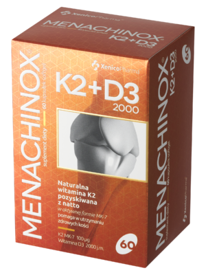 Menachinox® K2 + D3 2000 (60 szt.) – Słoneczny Duet (Zapas na Odporność)