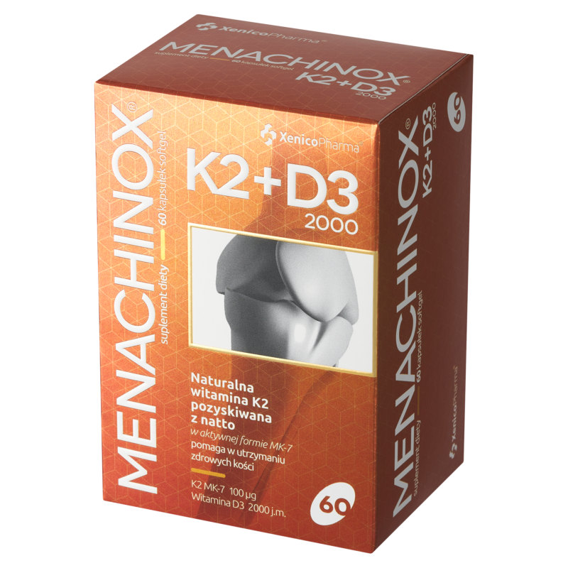 Menachinox® K2 + D3 2000 (60 szt.) – Słoneczny Duet (Zapas na Odporność)