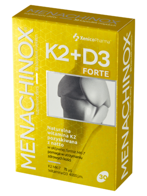Menachinox® K2 + D3 4000 FORTE – Podwójna Siła D3 (Głębokie Niedobory i Seniorzy)