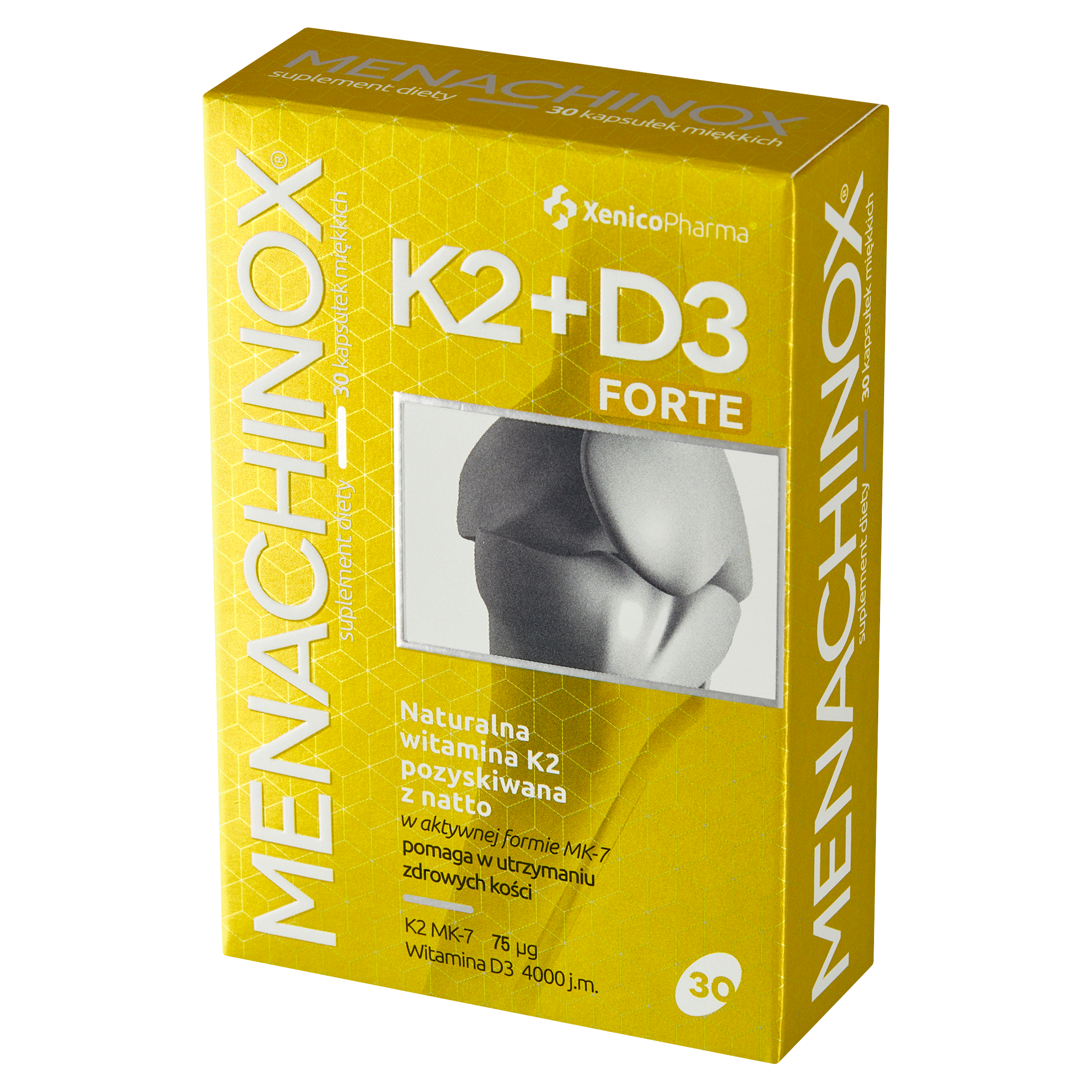 Menachinox® K2 + D3 4000 FORTE – Podwójna Siła D3 (Głębokie Niedobory i Seniorzy)