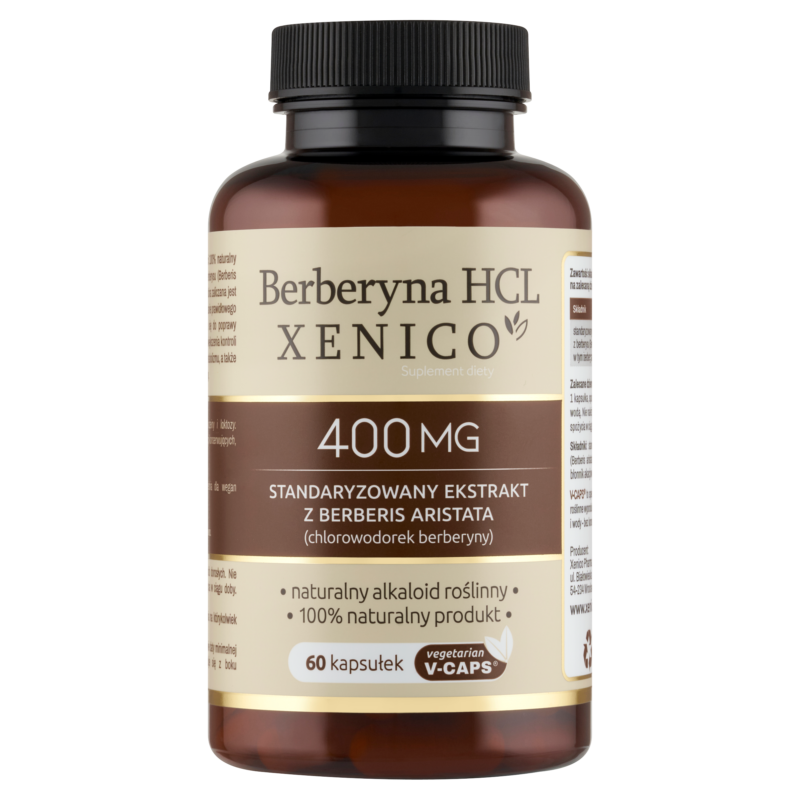 5905279876712 Berberyna HCL Xenico® – Naturalny Metabolizm (Cukier i Cholesterol)