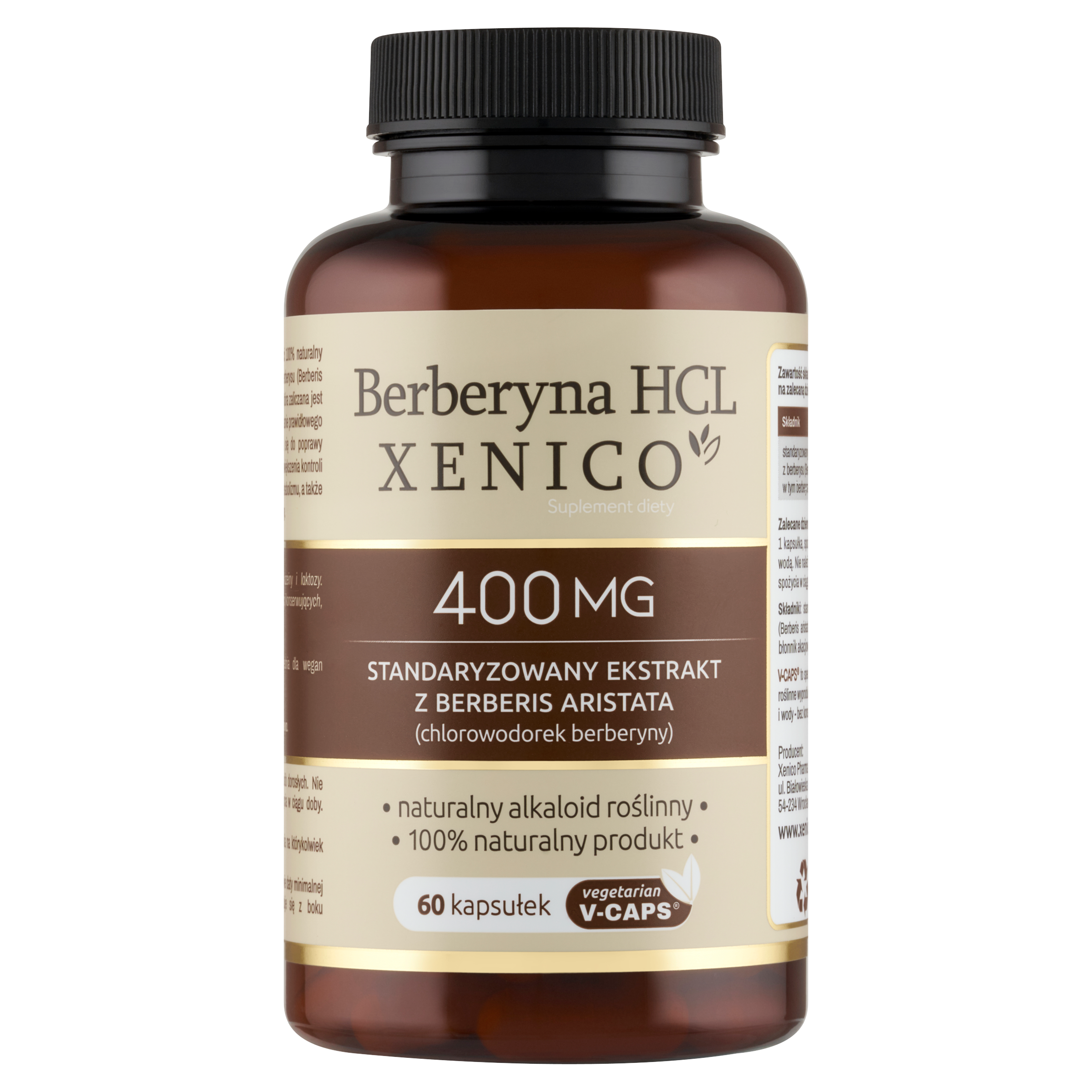 Berberyna HCL Xenico® – Naturalny Metabolizm (Cukier i Cholesterol)