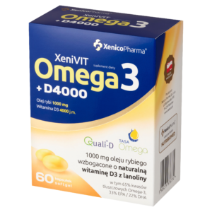 XeniVIT Omega3 + D4000 – Serce i Kości (Mocna Dawka dla Seniora)