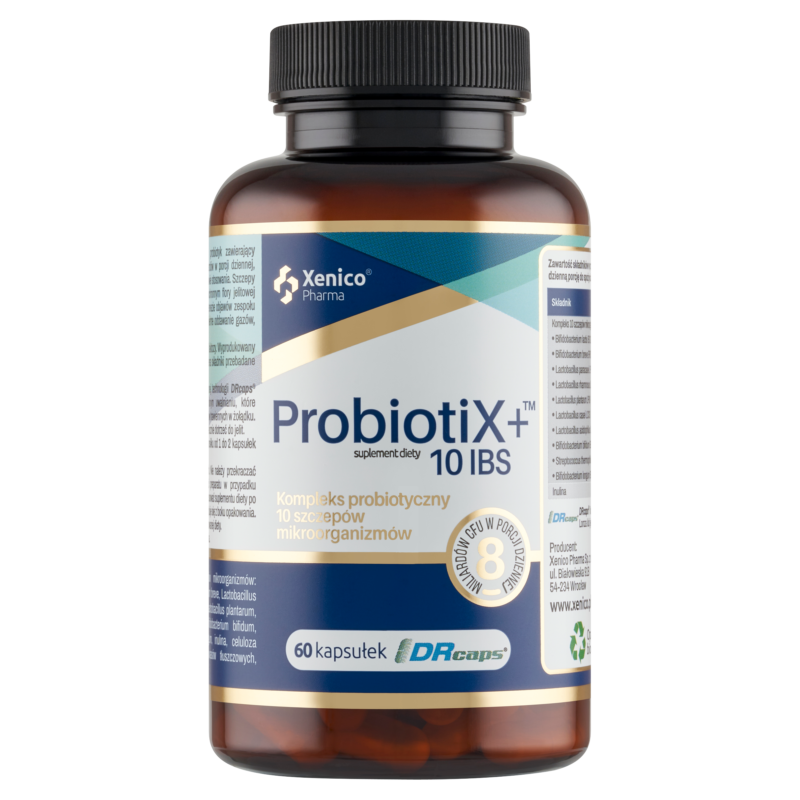 ProbiotiX+ 10 IBS – Specjalista od Wrażliwych Jelit (10 Szczepów + Inulina)