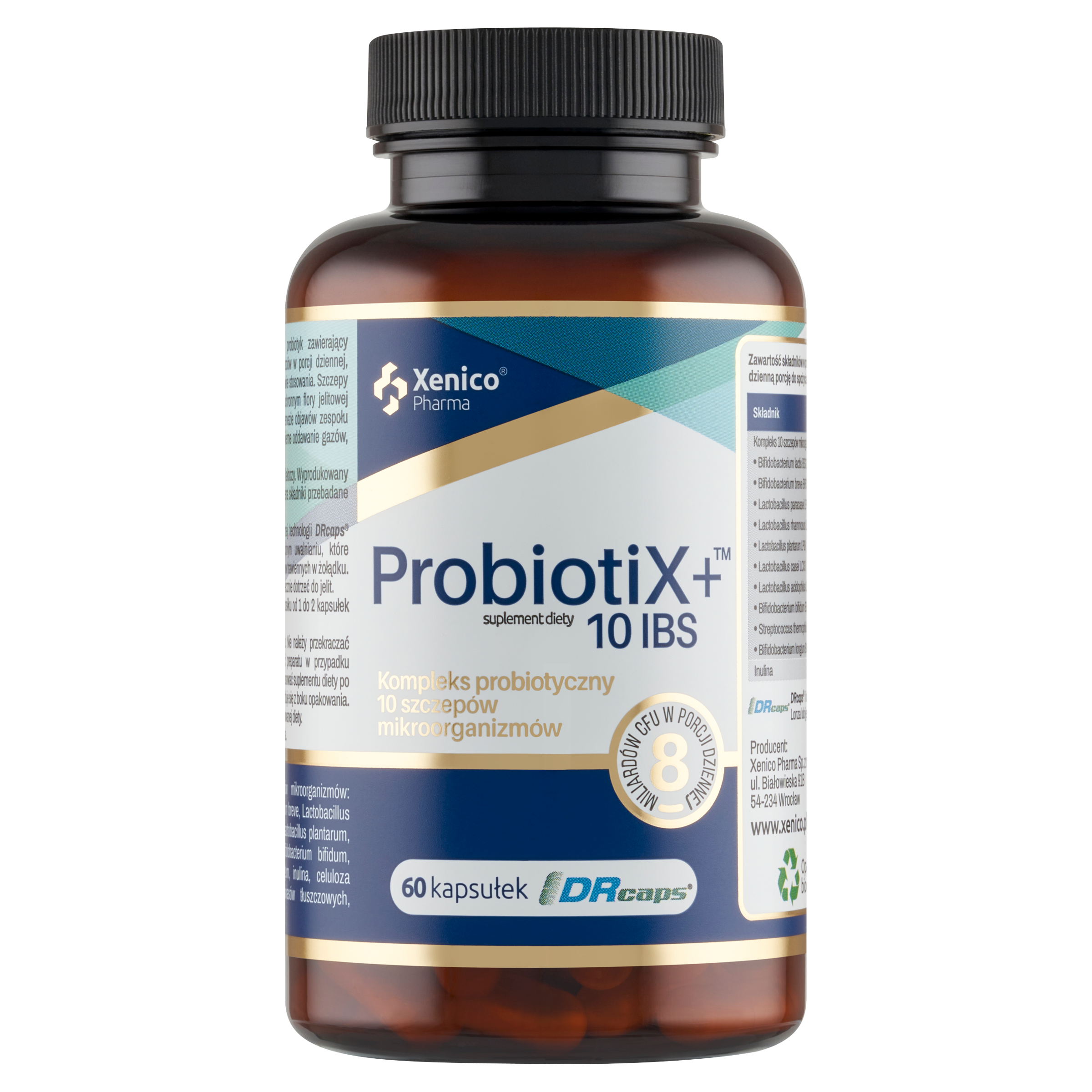 ProbiotiX+ 10 IBS – Specjalista od Wrażliwych Jelit (10 Szczepów + Inulina)