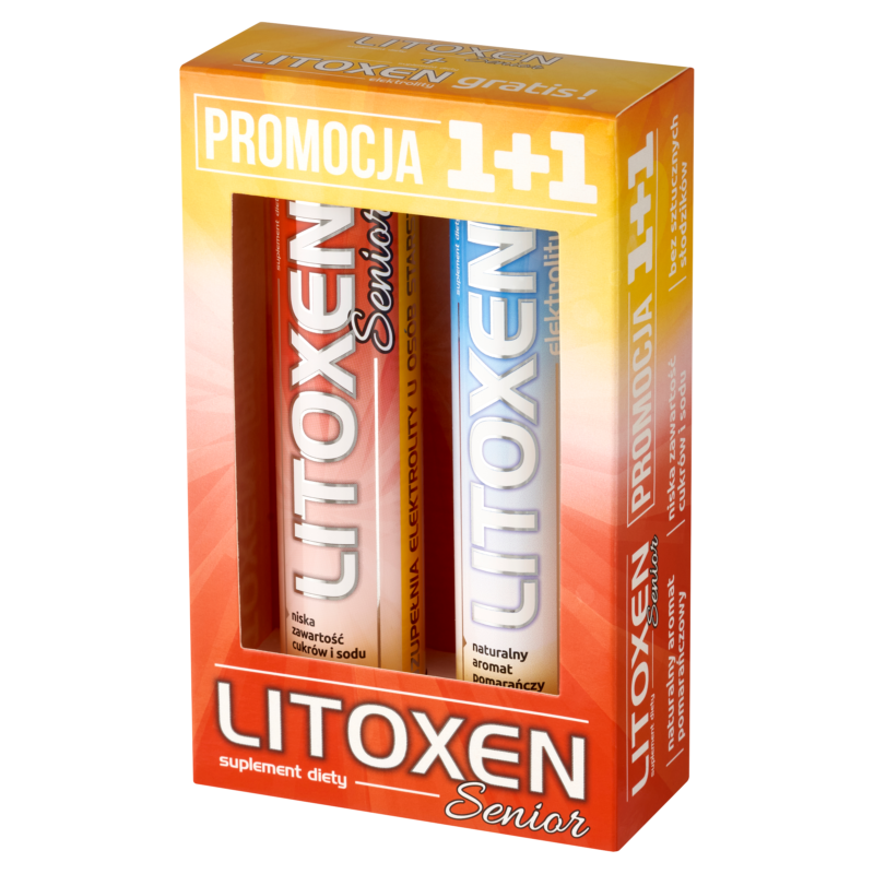 5905279876811 Litoxen Senior Zestaw 1+1 (40 szt.) – Serce, Krążenie i Nawodnienie