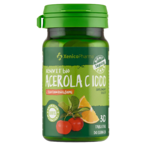 XENIVIT BIO ACEROLA C 1000 – Naturalna moc wiśniowej Aceroli