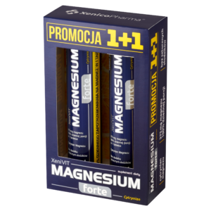 XeniVIT Magnesium Forte – 100% Dziennej Dawki (Cytrynian ze Stewią)