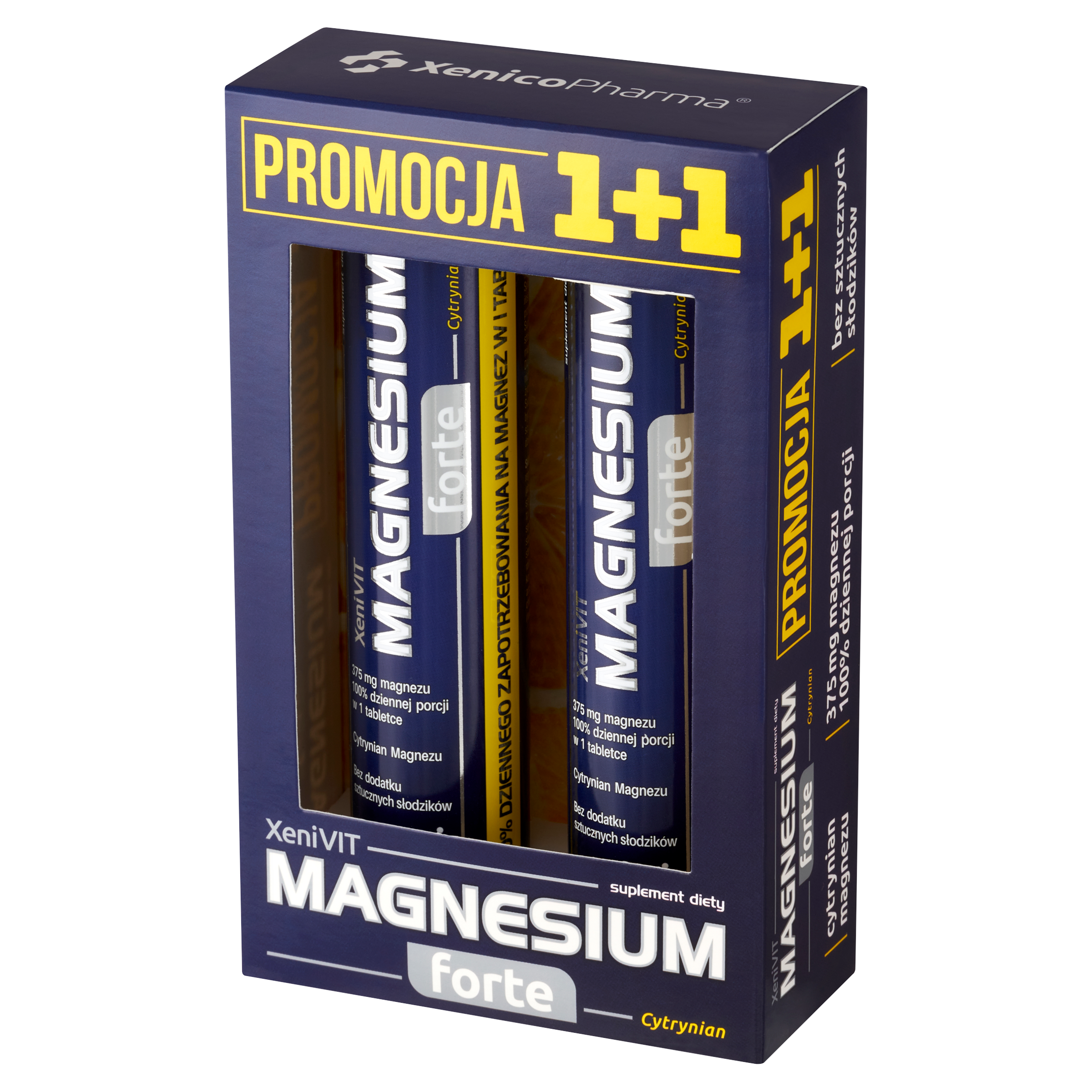 XeniVIT Magnesium Forte – 100% Dziennej Dawki (Cytrynian ze Stewią)