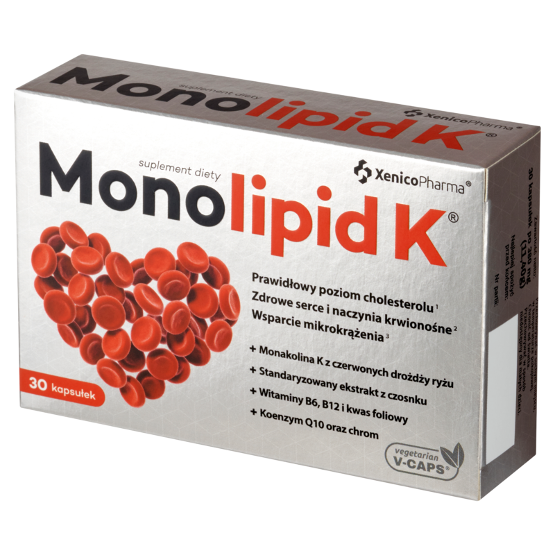 5905279876880 MONOLIPID K® – Czerwony Ryż i Witaminy B (Cholesterol i Homocysteina)