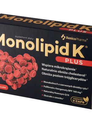 MONOLIPID K® PLUS – Czerwony Ryż i Bergamotka (Silne Uderzenie w Cholesterol)