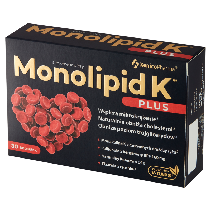 5905279876910 MONOLIPID K® PLUS – Czerwony Ryż i Bergamotka (Silne Uderzenie w Cholesterol)