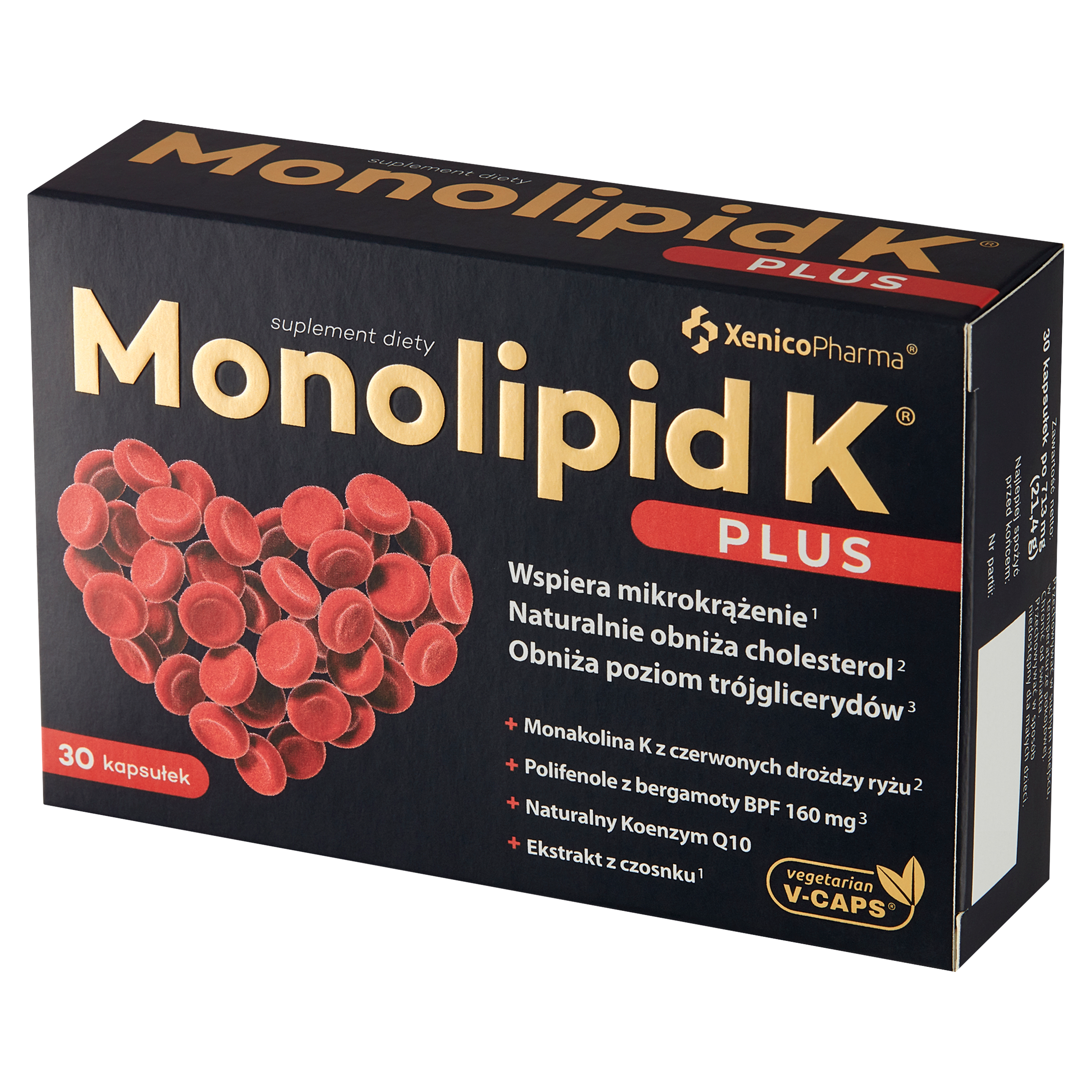 MONOLIPID K® PLUS – Czerwony Ryż i Bergamotka (Silne Uderzenie w Cholesterol)