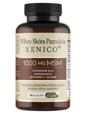 Włosy Skóra Paznokcie Xenico® – Kompletna Odnowa (MSM, Aminokwasy + D3)