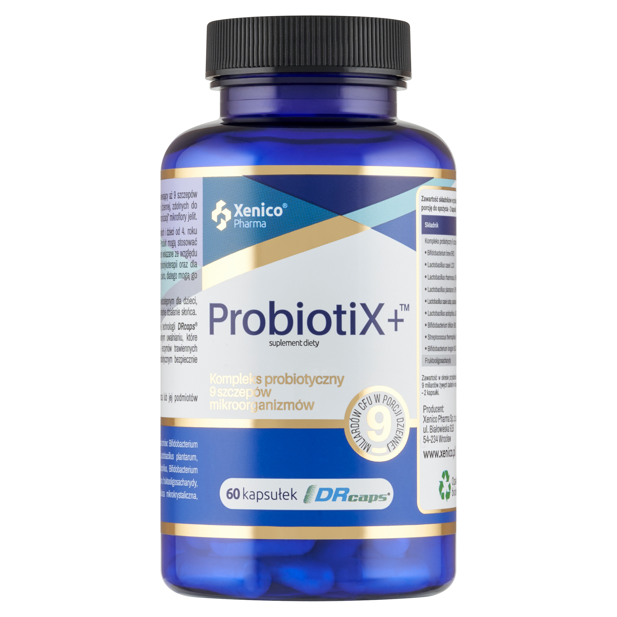 ProbiotiX+ (60 szt.) – Ochrona Jelit na Dłużej (9 Szczepów + DRcaps®)