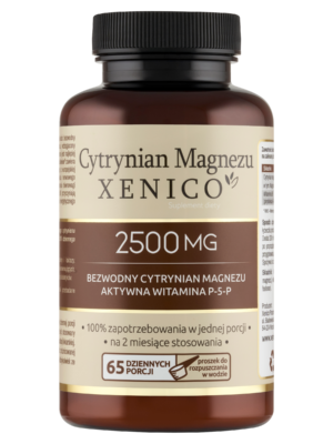 Cytrynian Magnezu Xenico® – Czysty Proszek (Szybka Przyswajalność i Energia)