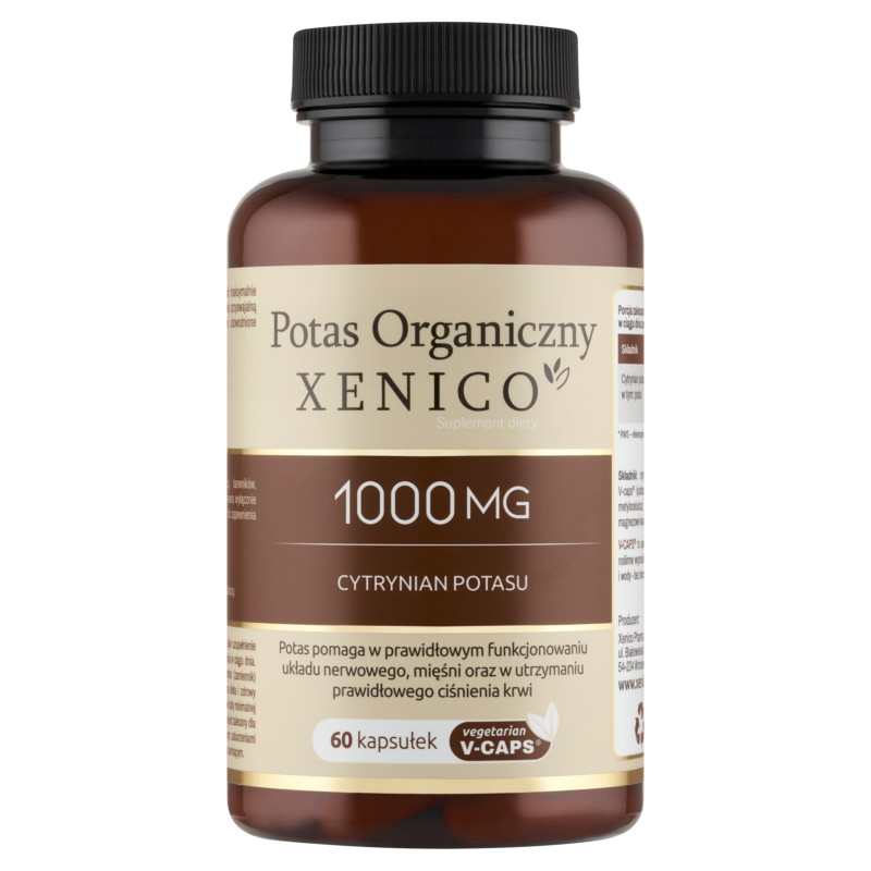 5905683269018 Potas Organiczny Xenico® – Cytrynian Potasu (Ciśnienie i Mięśnie)