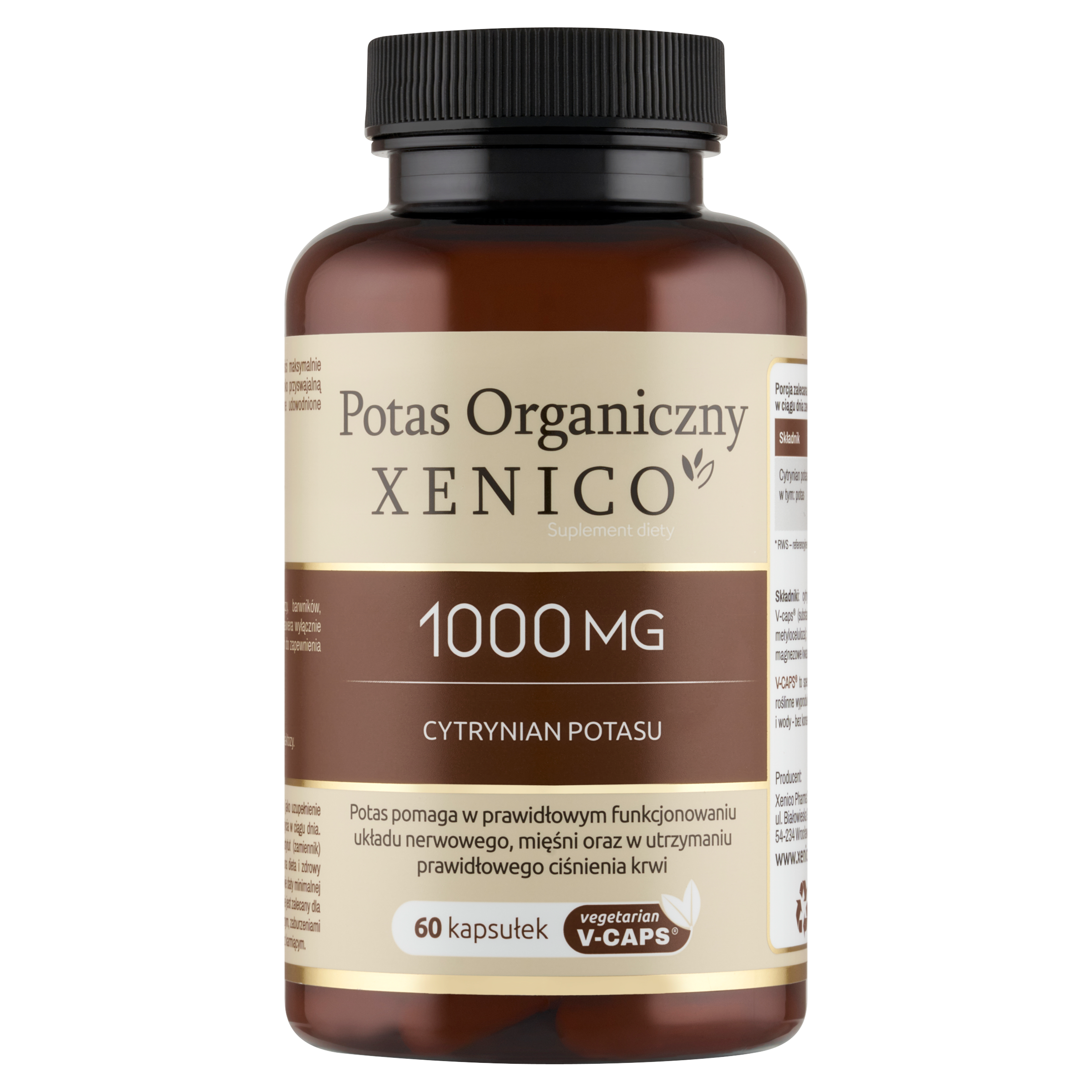 Potas organiczny Xenico® – cytrynian potasu (ciśnienie i mięśnie)