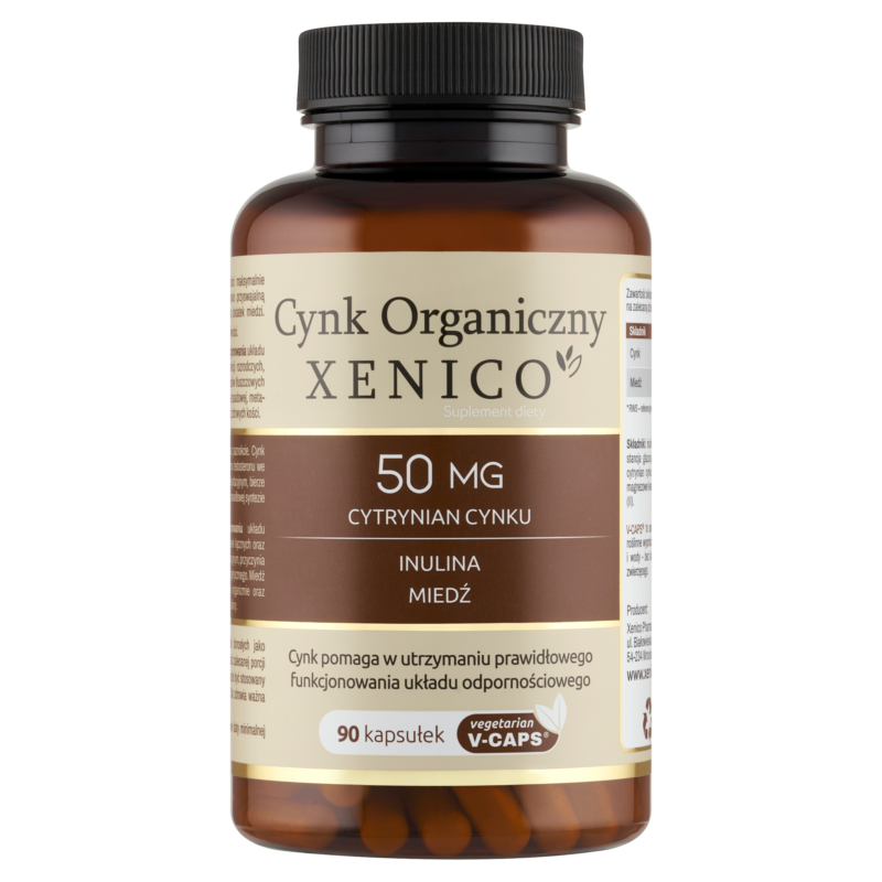 5905683269025 Cynk Organiczny Xenico® – Duet dla Odporności i Urody (Cynk + Miedź)