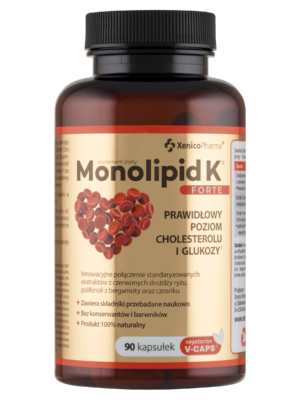 MONOLIPID K® FORTE (90 szt.) – Monakolina K i Bergamotka (Ekonomiczna Kuracja)