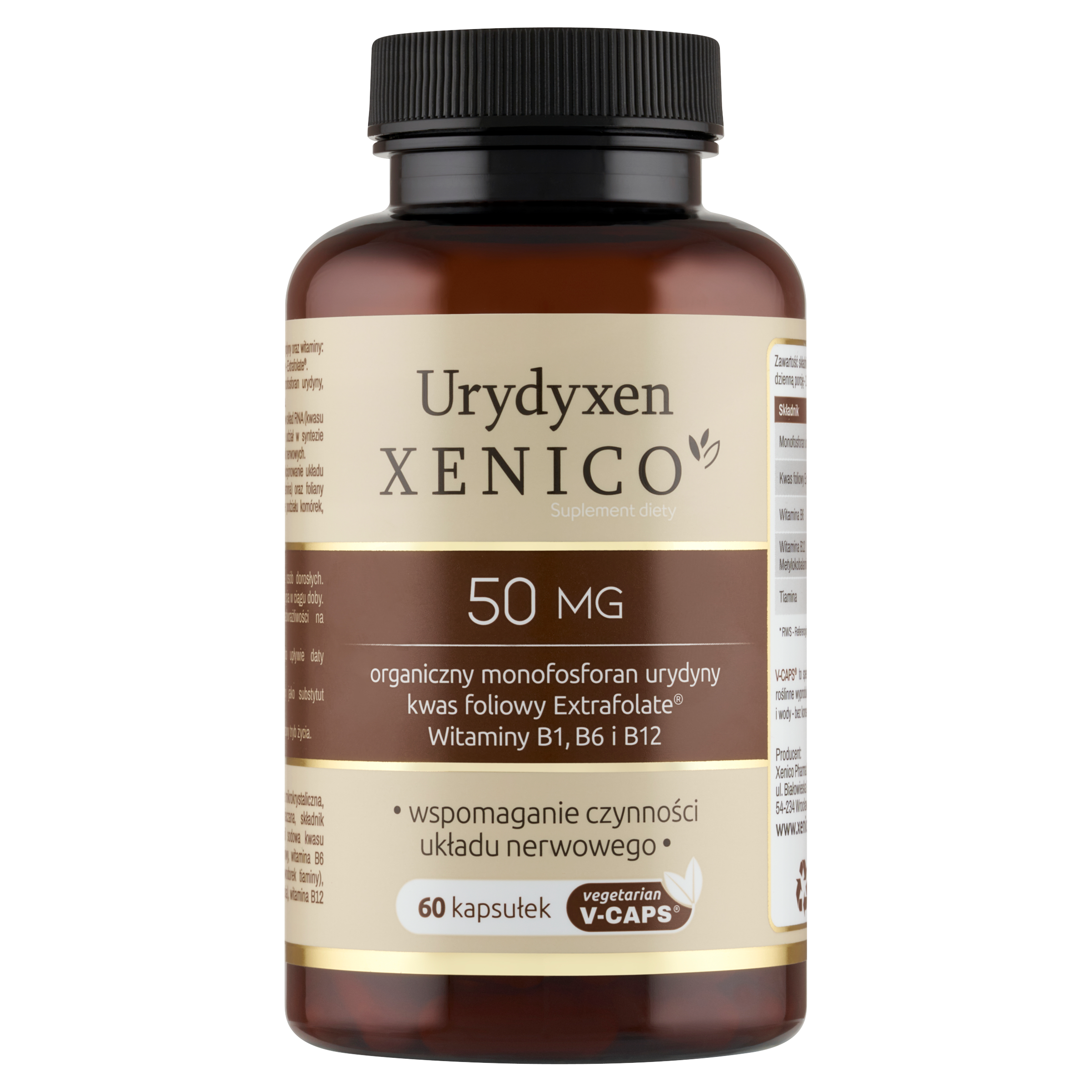 Urydyxen Xenico® – Regeneracja Układu Nerwowego (Urydyna + Aktywne Witaminy B)
