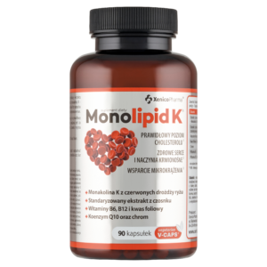 MONOLIPID K® (90 szt.) – Czerwony Ryż i Witaminy B (Ekonomiczna Ochrona Serca)