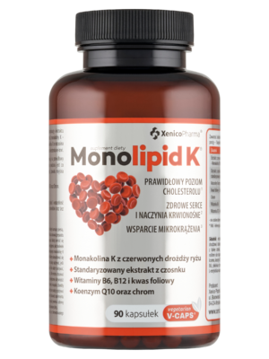 MONOLIPID K® (90 szt.) – Czerwony Ryż i Witaminy B (Ekonomiczna Ochrona Serca)